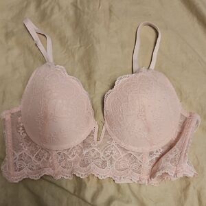 Jessica Simpson Lace Bra in Light Pink